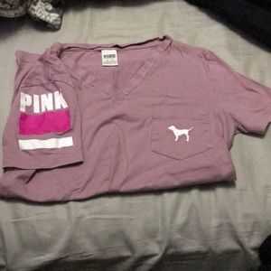 Pink short sleeve shirt XS